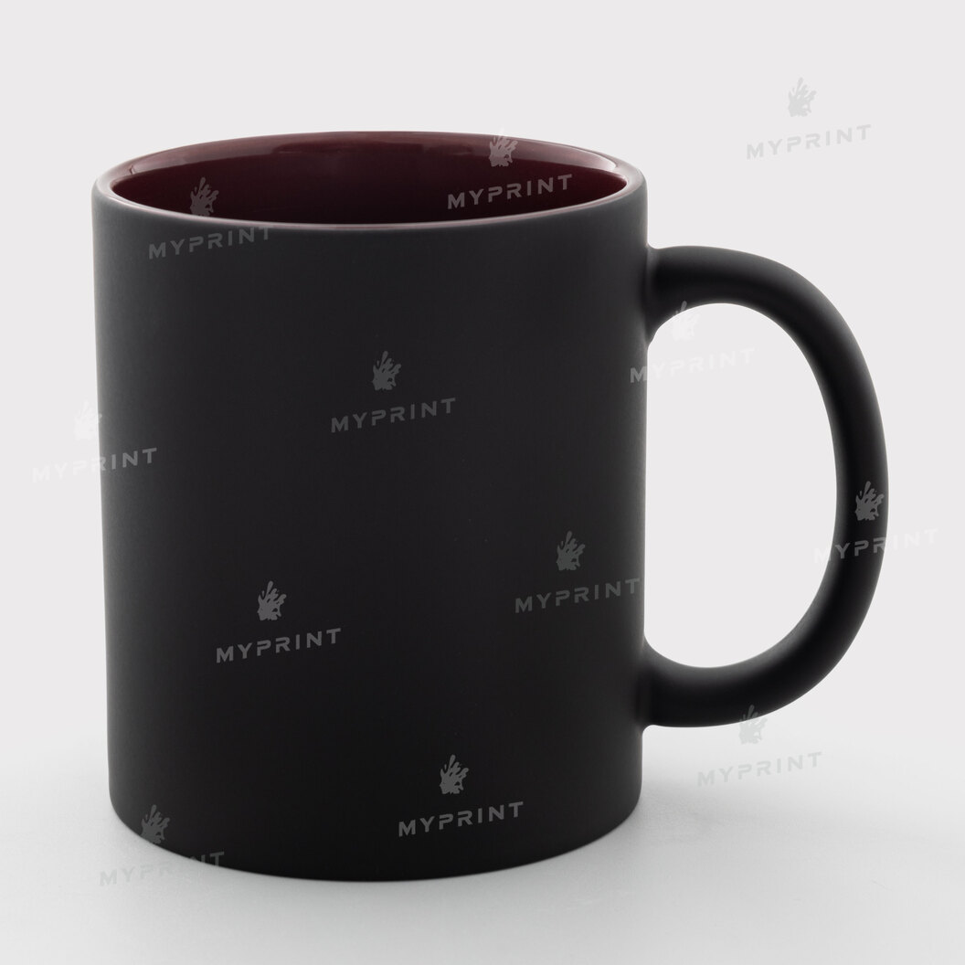 Sublimation cup chameleon matte inside burgundy 11 Oz (330 ml) (11233) - фото 1 Sublimation cup chameleon matte inside burgundy 11 Oz (330 ml) (11233) - фото 1 - Blanks for sublimation
