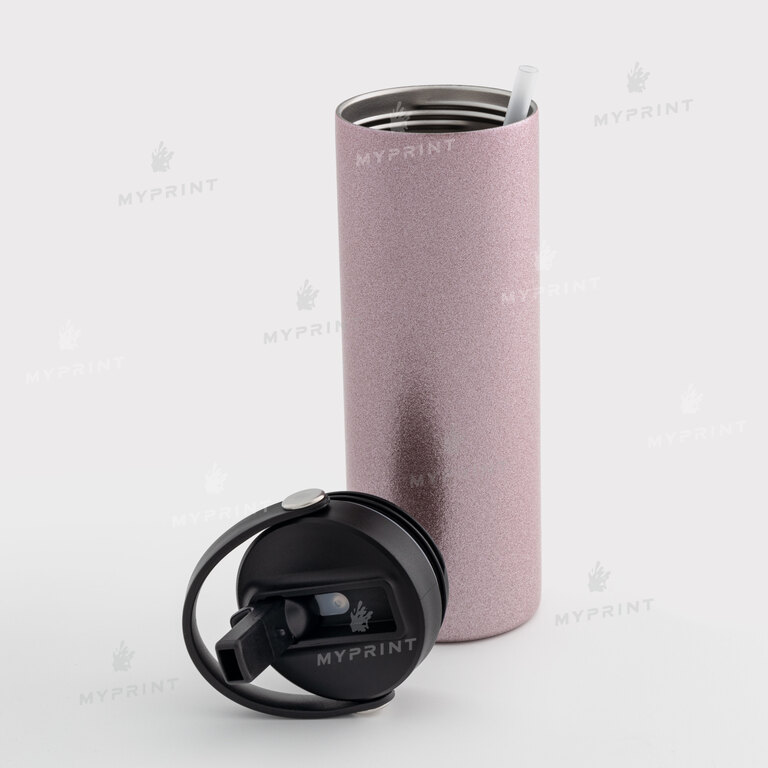 Thermal cup for sublimation "Starbucks" Style 3 glitter pink 600 ml (10665)  Thermal cup for sublimation "Starbucks" Style 3 glitter pink 600 ml (10665)