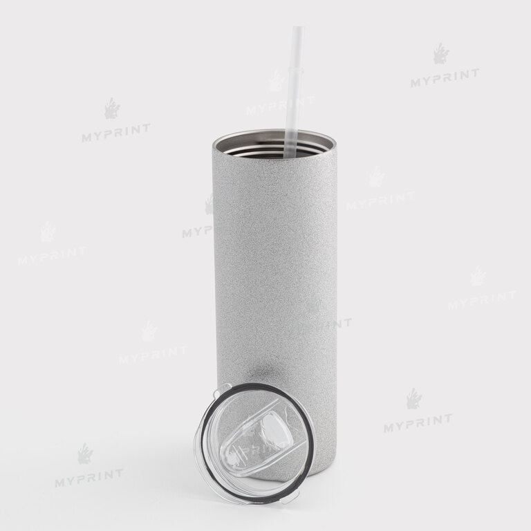 Thermal cup for sublimation "Starbucks" Style 5 glitter silver 600 ml (10677)  Thermal cup for sublimation "Starbucks" Style 5 glitter silver 600 ml (10677)