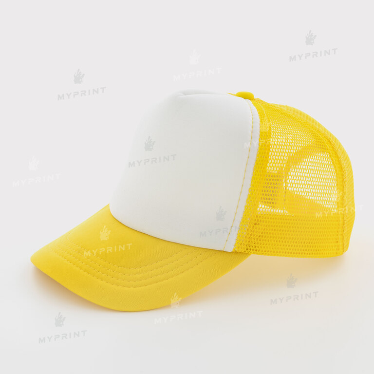 Tracker cap for sublimation for children, yellow (11134)  Tracker cap for sublimation for children, yellow (11134)