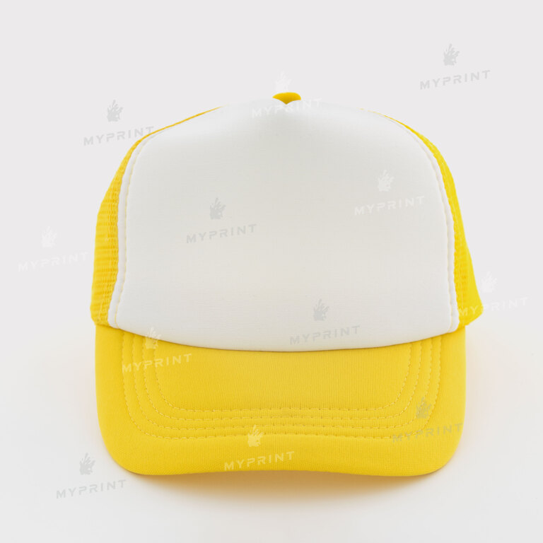 Tracker cap for sublimation for children, yellow (11134)  Tracker cap for sublimation for children, yellow (11134)