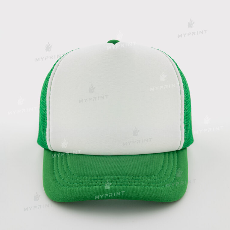 Кепка тракер для сублимации детская зеленая (11136) 