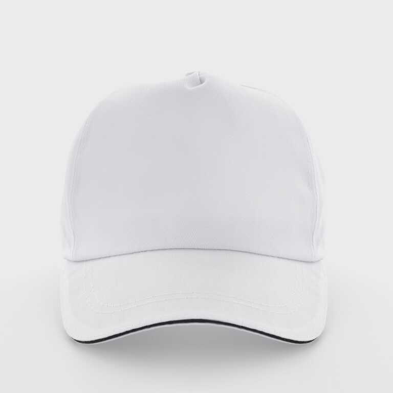 Five-piece cap for sublimation polyester children's white (10351)  Five-piece cap for sublimation polyester children's white (10351)