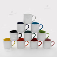 Sublimation mug colored inside with colored handle pink 6 Oz (180 ml) (10266) - фото 3 Sublimation mug colored inside with colored handle pink 6 Oz (180 ml) (10266) - фото 3 - Blanks for sublimation