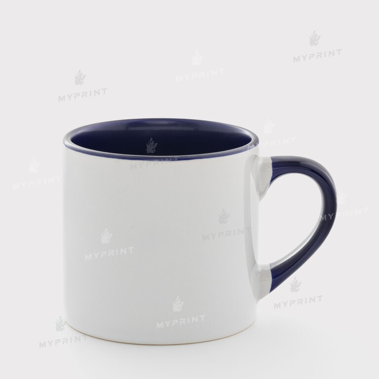 Кружка для сублимации цветная внутри с цветной ручкой темно-синяя 6 Oz (180 мл) (6831)  Кружка для сублимации цветная внутри с цветной ручкой темно-синяя 6 Oz (180 мл) (6831)