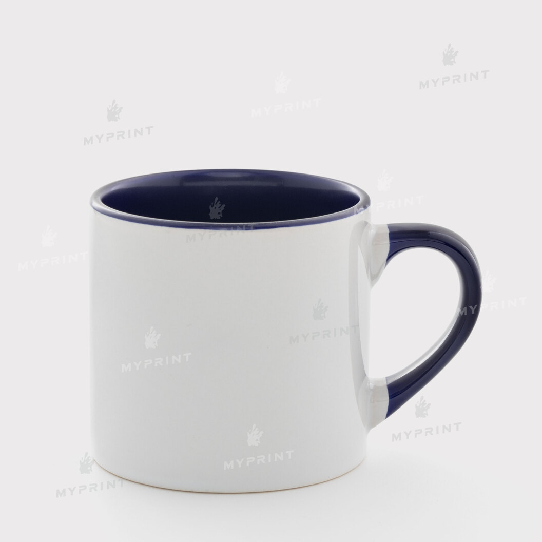 Кружка для сублимации цветная внутри с цветной ручкой темно-синяя 6 Oz (180 мл) (6831) - фото 1 Кружка для сублимации цветная внутри с цветной ручкой темно-синяя 6 Oz (180 мл) (6831) - фото 1 - Заготовки для сублимации