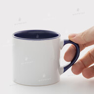Кружка для сублимации цветная внутри с цветной ручкой темно-синяя 6 Oz (180 мл) (6831) - фото 2 Кружка для сублимации цветная внутри с цветной ручкой темно-синяя 6 Oz (180 мл) (6831) - фото 2 - Заготовки для сублимации