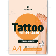 Temporary tattoo paper My Print Tattoo Laser White Strong fastness strong hold for laser printer A4, 20 sheets (10263) - фото 1 Temporary tattoo paper My Print Tattoo Laser White Strong fastness strong hold for laser printer A4, 20 sheets (10263) - фото 1 - Consumables for printing