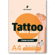 Temporary tattoo paper My Print Tattoo Laser White Strong fastness strong hold for laser printer A4, 5 sheets (10262) - фото 1 Temporary tattoo paper My Print Tattoo Laser White Strong fastness strong hold for laser printer A4, 5 sheets (10262) - фото 1 - Consumables for printing