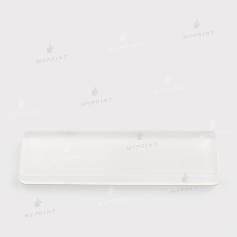 Badge for sublimation acrylic glossy white 76*25 mm, thickness 4 mm (11029)  Badge for sublimation acrylic glossy white 76*25 mm, thickness 4 mm (11029)