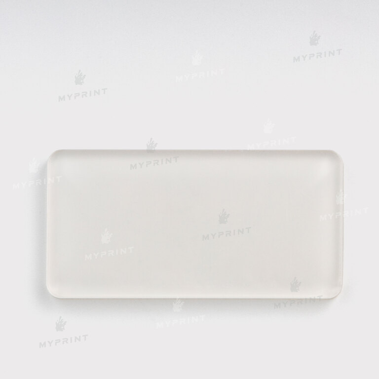 Badge for sublimation acrylic glossy white 76*38 mm, thickness 4 mm (11031)  Badge for sublimation acrylic glossy white 76*38 mm, thickness 4 mm (11031)