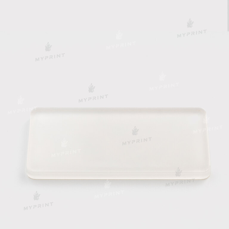 Badge for sublimation acrylic glossy white 76*38 mm, thickness 4 mm (11031)  Badge for sublimation acrylic glossy white 76*38 mm, thickness 4 mm (11031)