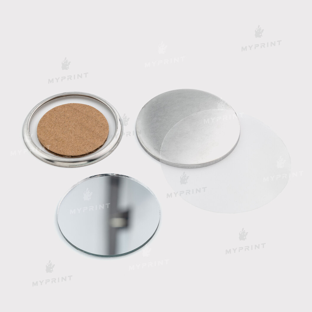 Заготовка для закатного дзеркала 50 мм (10797) - фото 1 Заготовка для закатного дзеркала 50 мм (10797) - фото 1 - Обладнання і заготовки для значків магнітів брелоків