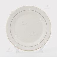 Sublimation plate white with gold rim d = 25 cm (11746) - фото 1 Sublimation plate white with gold rim d = 25 cm (11746) - фото 1 - Blanks for sublimation
