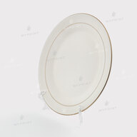 Sublimation plate white with gold rim d = 25 cm (11746) - фото 2 Sublimation plate white with gold rim d = 25 cm (11746) - фото 2 - Blanks for sublimation