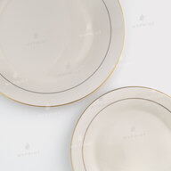 Sublimation plate white with gold rim d = 25 cm (11746) - фото 6 Sublimation plate white with gold rim d = 25 cm (11746) - фото 6 - Blanks for sublimation