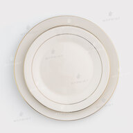 Sublimation plate white with gold rim d = 25 cm (11746) - фото 7 Sublimation plate white with gold rim d = 25 cm (11746) - фото 7 - Blanks for sublimation