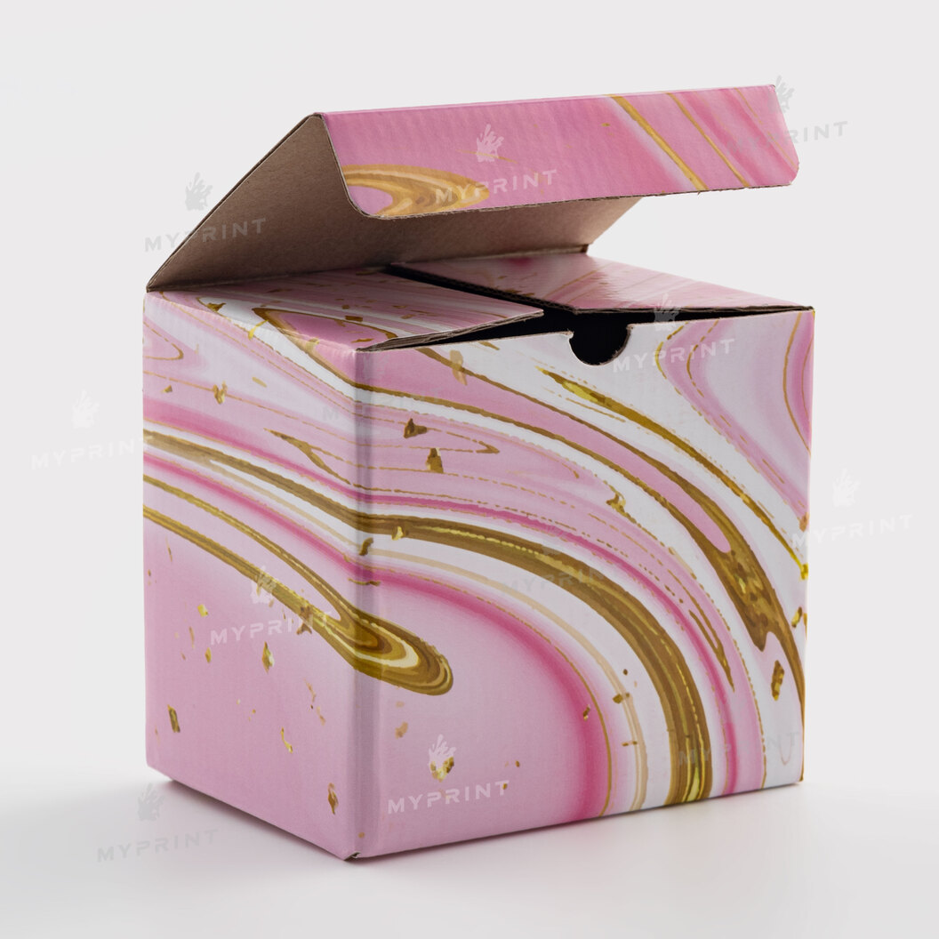 Mug Box 11 Oz (330ml) Colored Pink Marble with Gold (11822) - фото 1 Mug Box 11 Oz (330ml) Colored Pink Marble with Gold (11822) - фото 1 - Blanks for sublimation