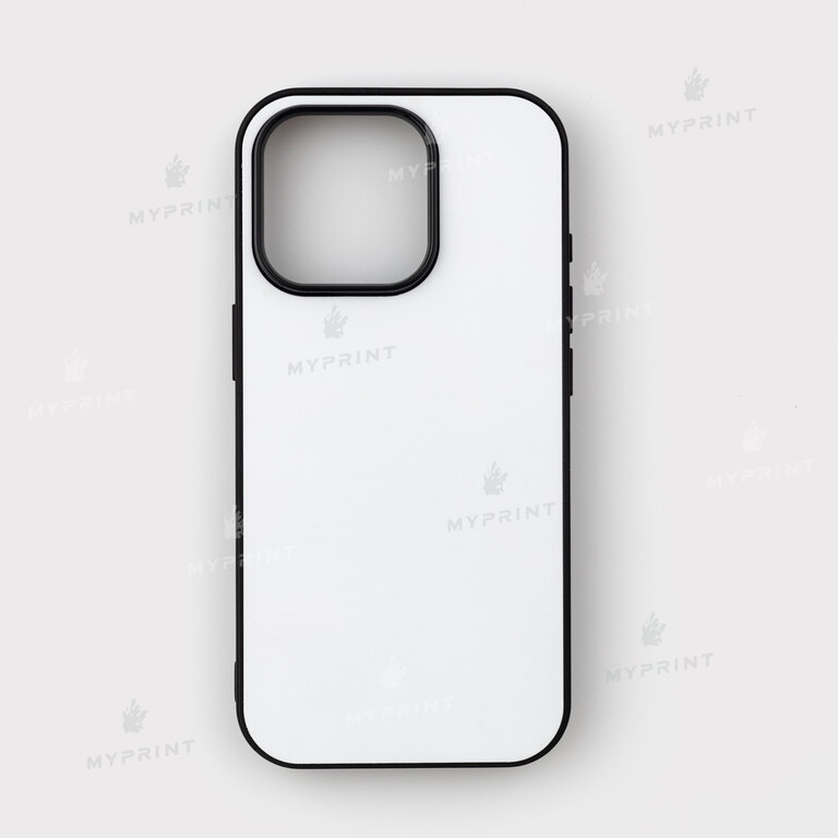Чехол для сублимации 2D силиконовый (TPU) для iPhone 16 Pro Max черный (11790)  Чехол для сублимации 2D силиконовый (TPU) для iPhone 16 Pro Max черный (11790)
