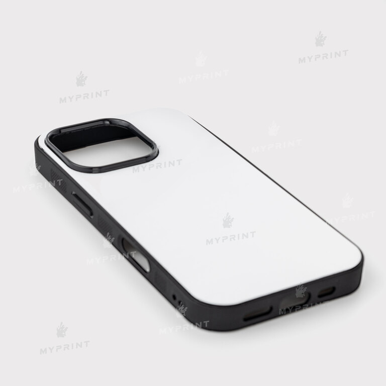 Чехол для сублимации 2D силиконовый (TPU) для iPhone 16 Pro Max черный (11790)  Чехол для сублимации 2D силиконовый (TPU) для iPhone 16 Pro Max черный (11790)