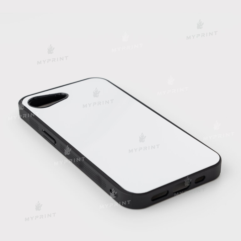 Чехол для сублимации 2D силиконовый (TPU) для iPhone 16e черный (11798)  Чехол для сублимации 2D силиконовый (TPU) для iPhone 16e черный (11798)