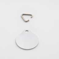 Адресник для собак та котів металевий двосторонній глянцевий білий овальний 36*31 мм, товщина 1 мм (11041) - фото 2 Адресник для собак та котів металевий двосторонній глянцевий білий овальний 36*31 мм, товщина 1 мм (11041) - фото 2 - Заготовки для сублімації