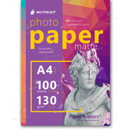 My Print matte photo paper 130 g/m², A4, 100 sheets (11867) - фото 1 My Print matte photo paper 130 g/m², A4, 100 sheets (11867) - фото 1 - Consumables for printing