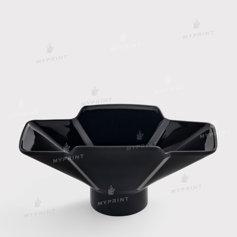 The exhaust nozzle is rectangular (18*9 cm) for a pipe of 55 mm (11737)  The exhaust nozzle is rectangular (18*9 cm) for a pipe of 55 mm (11737)