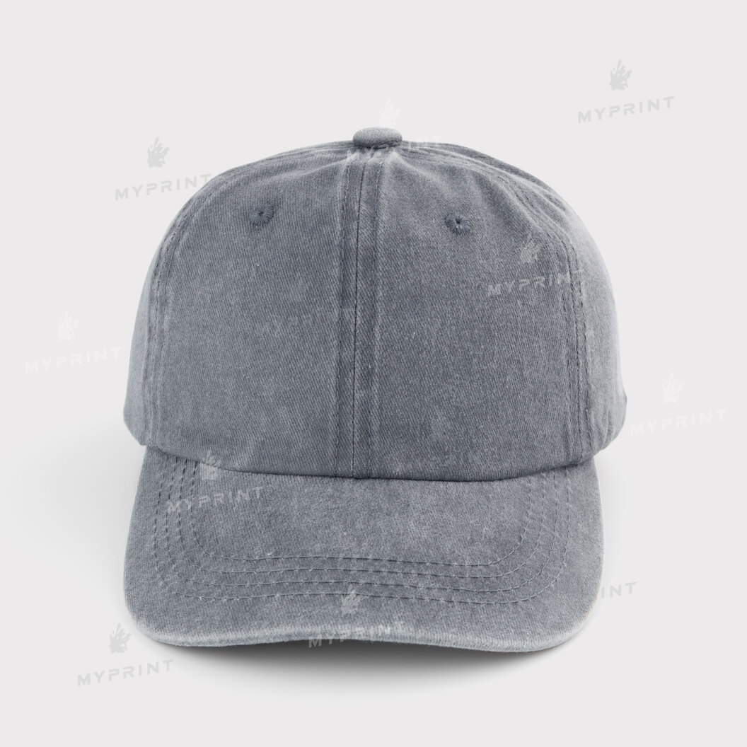 Six-blade cap cotton Vintage children's shabby light grey (12036) - фото 2 Six-blade cap cotton Vintage children's shabby light grey (12036) - фото 2 - Blanks for sublimation