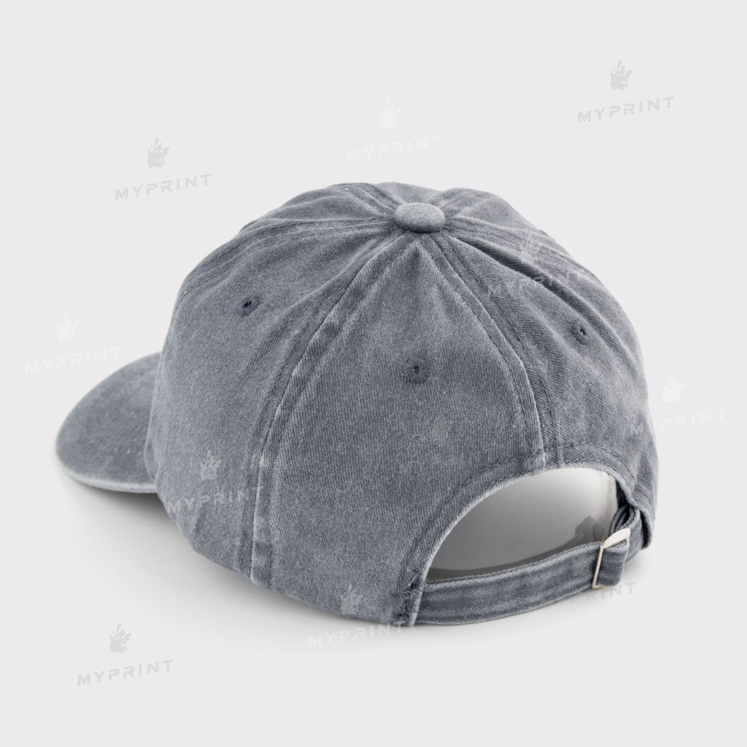 Six-blade cap cotton Vintage children's shabby light grey (12036) - фото 3 Six-blade cap cotton Vintage children's shabby light grey (12036) - фото 3 - Blanks for sublimation