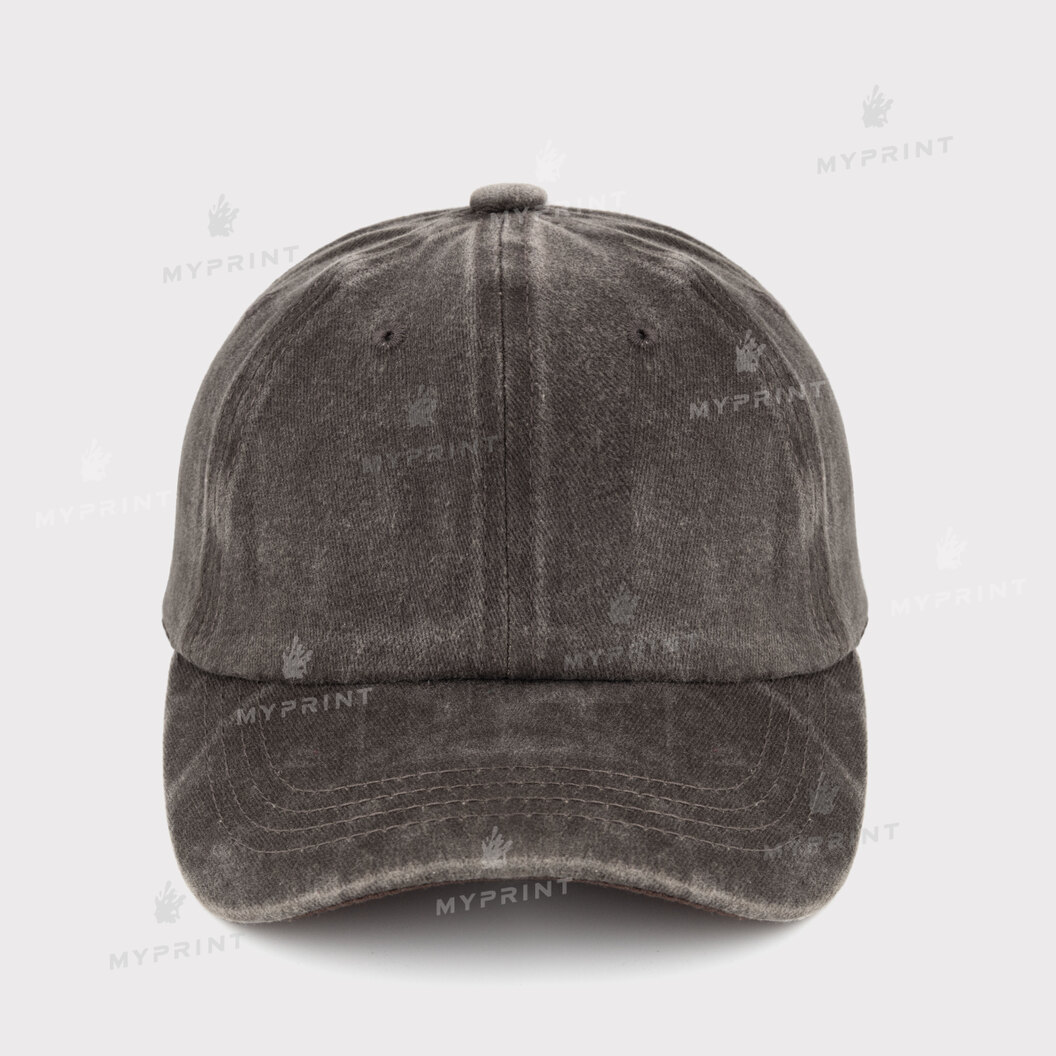 Six-blade cap cotton Vintage children's shabby brown (12040) - фото 2 Six-blade cap cotton Vintage children's shabby brown (12040) - фото 2 - Blanks for sublimation