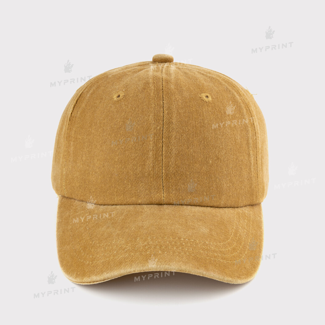 Six-blade cap cotton Vintage children's shabby yellow (12042) - фото 2 Six-blade cap cotton Vintage children's shabby yellow (12042) - фото 2 - Blanks for sublimation
