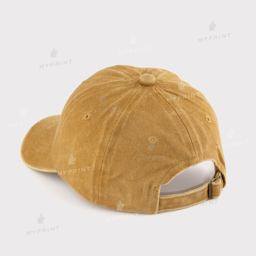 Six-blade cap cotton Vintage children's shabby yellow (12042) - фото 3 Six-blade cap cotton Vintage children's shabby yellow (12042) - фото 3 - Blanks for sublimation