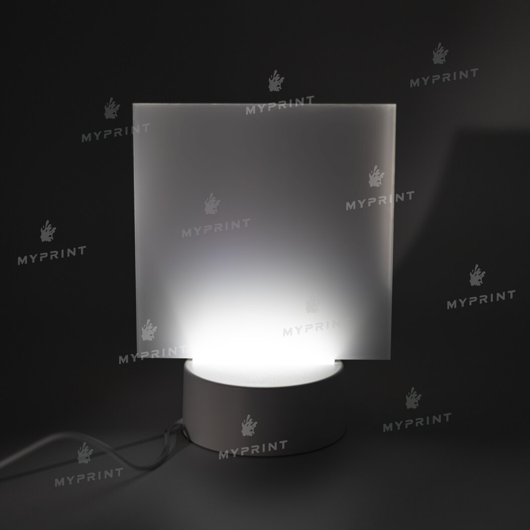 Акрилова фоторамка для сублімації з LED-підсвіткою та пластиковою підставкою квадратна (12031) - фото 6 Акрилова фоторамка для сублімації з LED-підсвіткою та пластиковою підставкою квадратна (12031) - фото 6 - Заготовки для сублімації