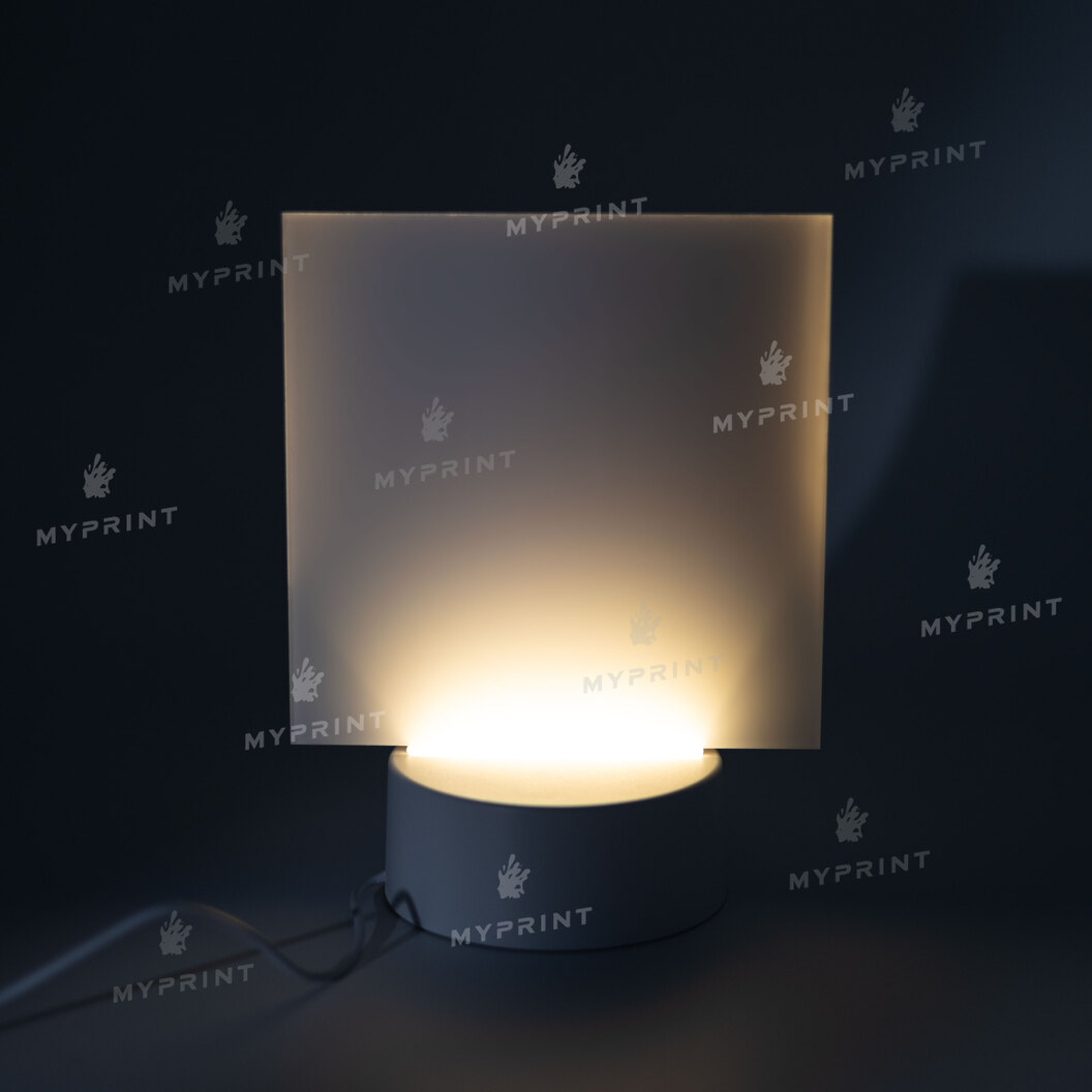 Акрилова фоторамка для сублімації з LED-підсвіткою та пластиковою підставкою квадратна (12031) - фото 7 Акрилова фоторамка для сублімації з LED-підсвіткою та пластиковою підставкою квадратна (12031) - фото 7 - Заготовки для сублімації