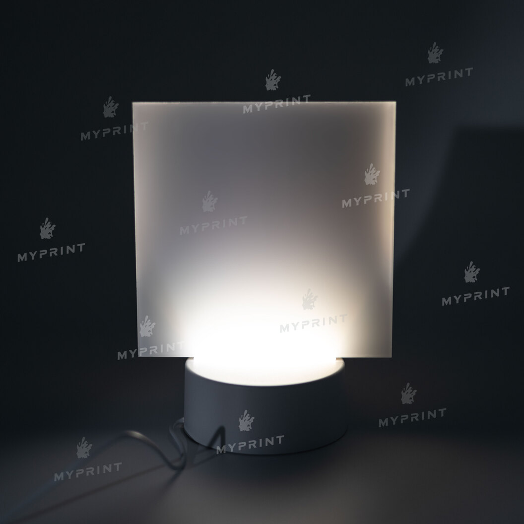 Акрилова фоторамка для сублімації з LED-підсвіткою та пластиковою підставкою квадратна (12031) - фото 8 Акрилова фоторамка для сублімації з LED-підсвіткою та пластиковою підставкою квадратна (12031) - фото 8 - Заготовки для сублімації