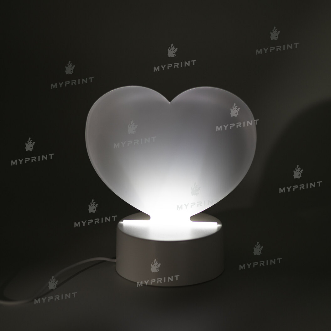 Акрилова фоторамка для сублімації з LED-підсвіткою та пластиковою підставкою у формі серця (12029) - фото 6 Акрилова фоторамка для сублімації з LED-підсвіткою та пластиковою підставкою у формі серця (12029) - фото 6 - Заготовки для сублімації