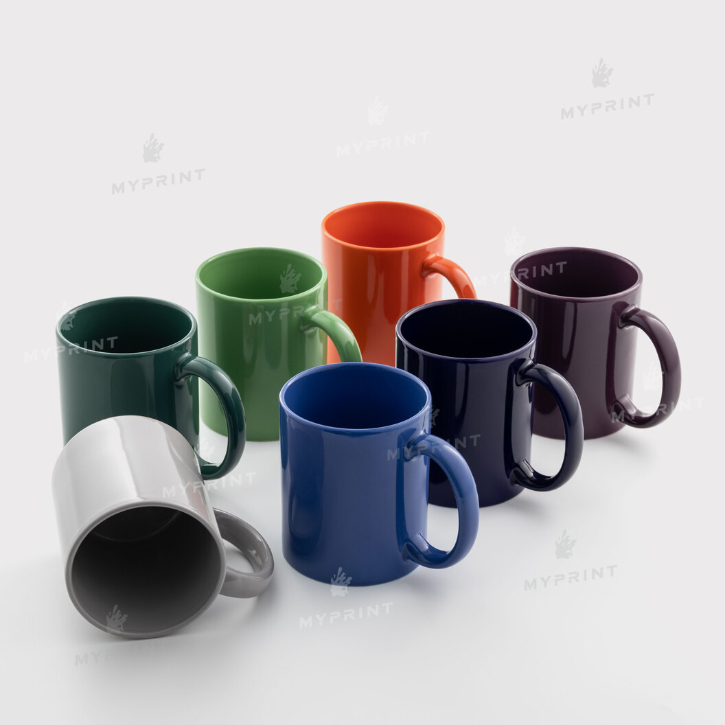 Чашка повністю кольорова Full Color помаранчева 11 Oz (330 мл) (12089) - фото 3 - Заготовки для друку