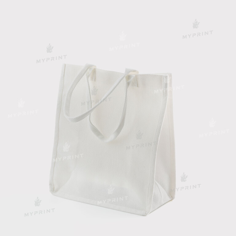 Сумка для сублимации (Tote bag) льняная белая 25*27,5*9,5 см (12121)  Сумка для сублимации (Tote bag) льняная белая 25*27,5*9,5 см (12121)