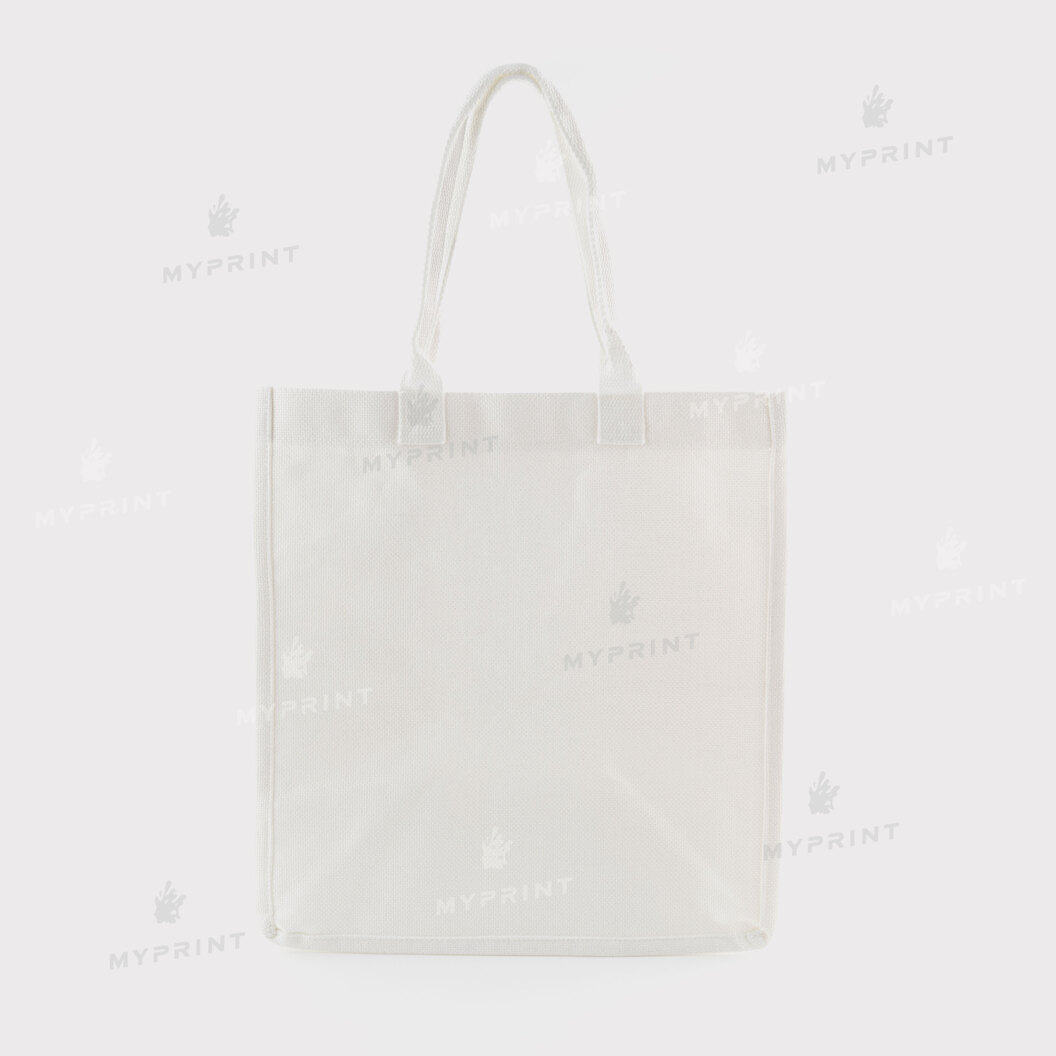 Сумка для сублімації (Tote bag) біла лляна 30*32,5*18,5 см (12122) - фото 2 Сумка для сублімації (Tote bag) біла лляна 30*32,5*18,5 см (12122) - фото 2 - Заготовки для сублімації