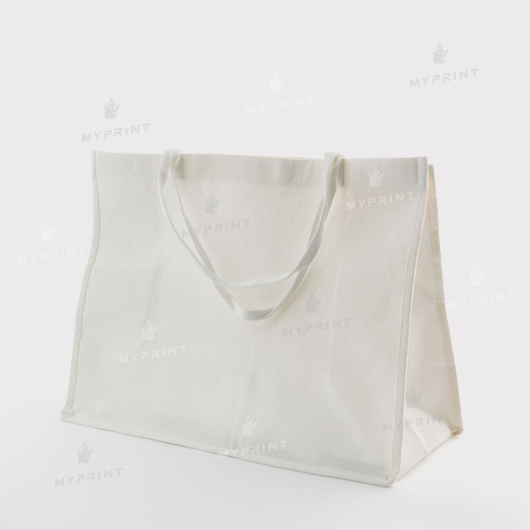 Сумка для сублимации (Tote bag) льняная белая 45*34*18,5 см (12123)  Сумка для сублимации (Tote bag) льняная белая 45*34*18,5 см (12123)