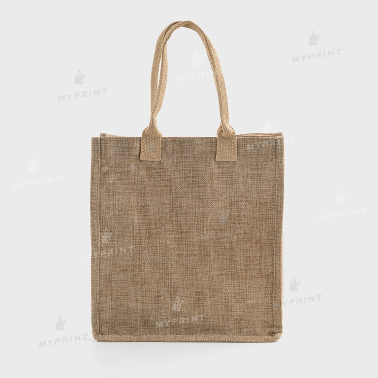 Сумка для сублимации (Tote bag) льняная бежевая 25*27,5*9,5 см (12124)  Сумка для сублимации (Tote bag) льняная бежевая 25*27,5*9,5 см (12124)