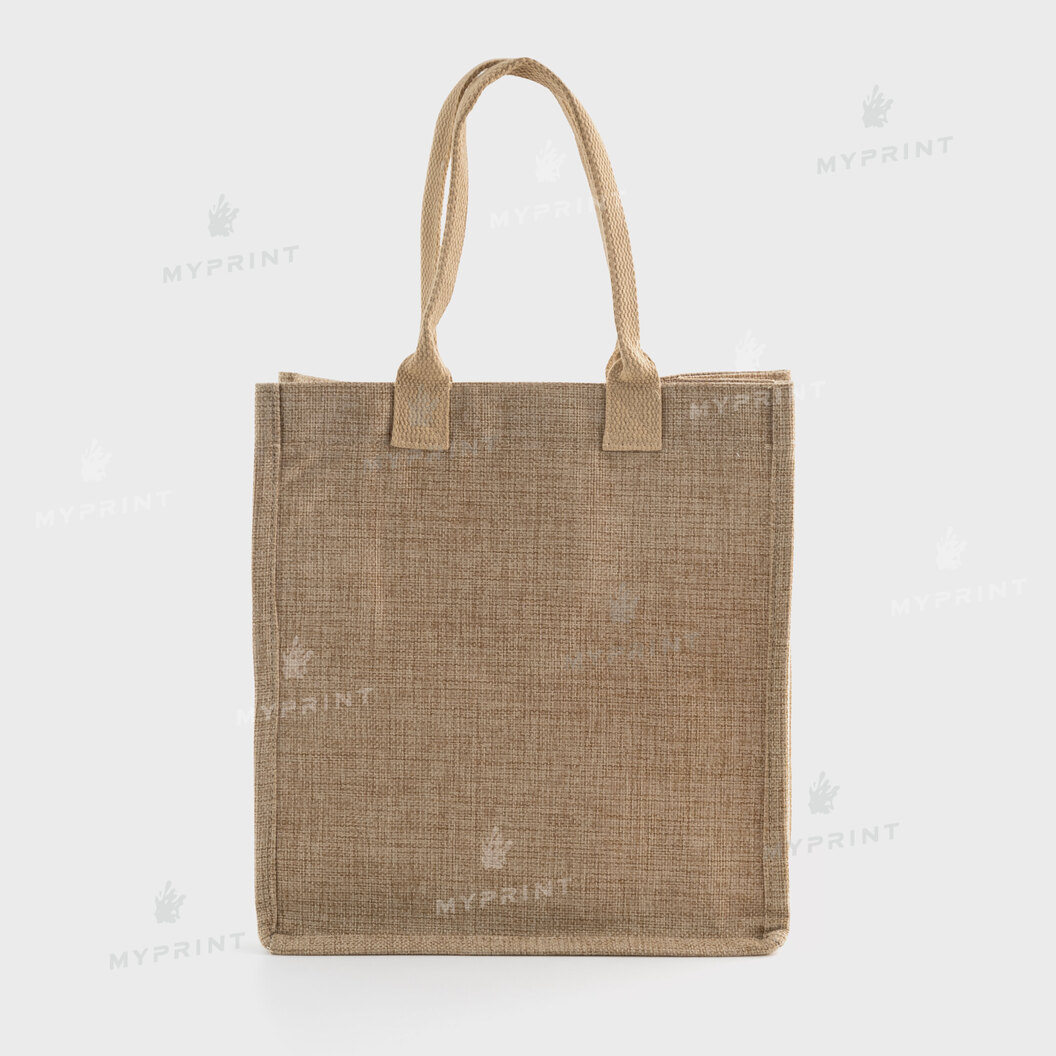 Сумка для сублімації (Tote bag) бежева лляна 25*27,5*9,5 см (12124) - фото 2 Сумка для сублімації (Tote bag) бежева лляна 25*27,5*9,5 см (12124) - фото 2 - Заготовки для сублімації