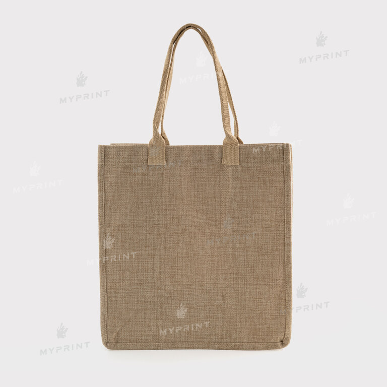 Сумка для сублимации (Tote bag) льняная бежевая 30*32,5*18,5 см (12125)  Сумка для сублимации (Tote bag) льняная бежевая 30*32,5*18,5 см (12125)