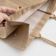 Bag for sublimation (Tote bag) beige linen 30*32.5*18.5 cm (12125) - фото 4 Bag for sublimation (Tote bag) beige linen 30*32.5*18.5 cm (12125) - фото 4 - Blanks for sublimation