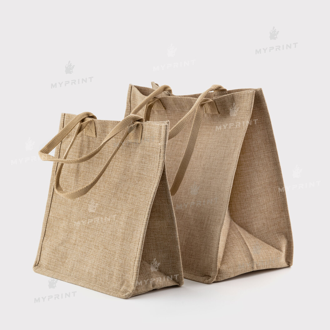 Bag for sublimation (Tote bag) beige linen 30*32.5*18.5 cm (12125) - фото 7 Bag for sublimation (Tote bag) beige linen 30*32.5*18.5 cm (12125) - фото 7 - Blanks for sublimation