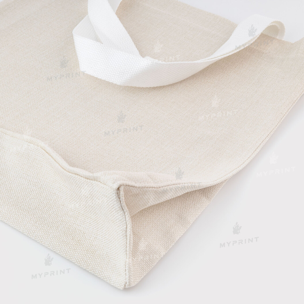 Vertical sublimation bag with linen bottom 33*37 cm (10377) - фото 4 Vertical sublimation bag with linen bottom 33*37 cm (10377) - фото 4 - Blanks for sublimation