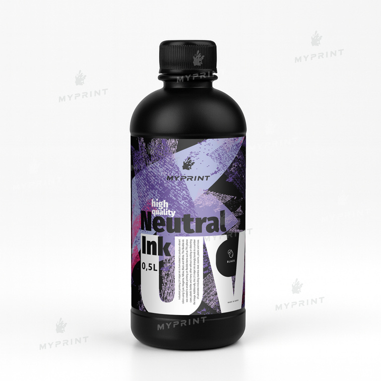Чернила для УФ печати My Print UV LED neutral (0,5 л) black (9603)  Чернила для УФ печати My Print UV LED neutral (0,5 л) black (9603)