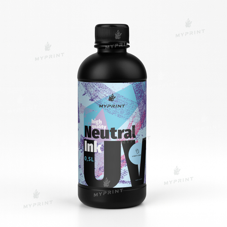Чорнила для УФ друку My Print UV LED neutral (0,5 л) light cyan (11215)  Чорнила для УФ друку My Print UV LED neutral (0,5 л) light cyan (11215)
