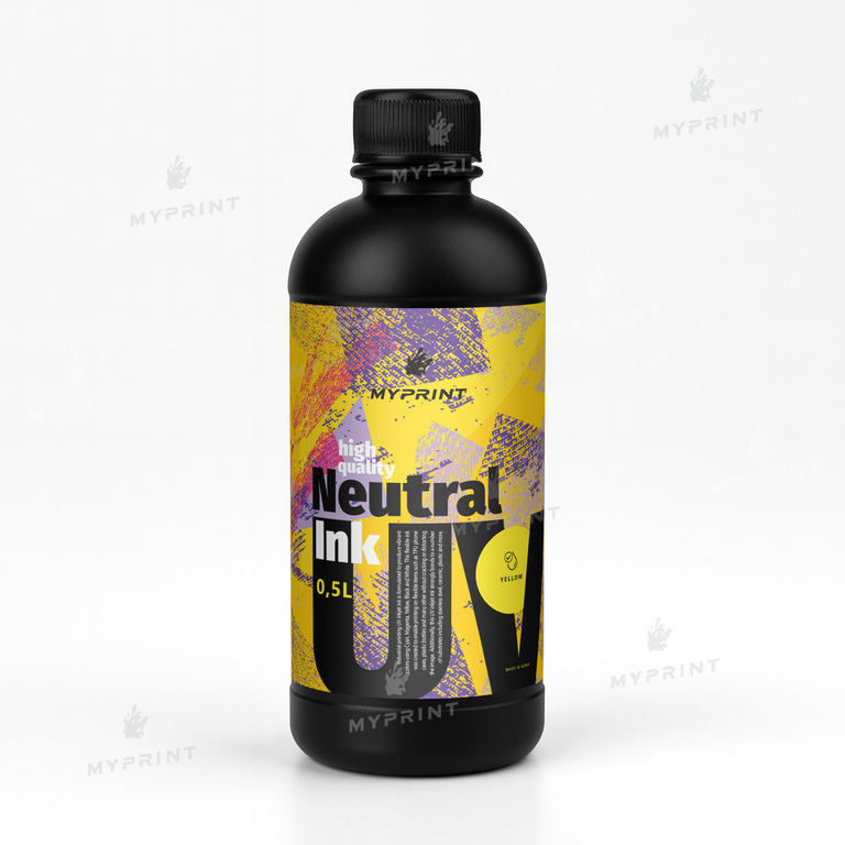 Ink for UV printing My Print UV LED neutral (0.5 l) yellow (9607)  Ink for UV printing My Print UV LED neutral (0.5 l) yellow (9607)